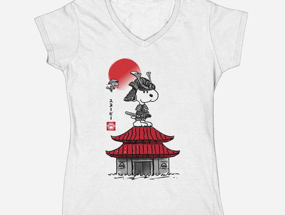 Beagle Samurai Sumi-E