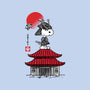 Beagle Samurai Sumi-E-none removable cover throw pillow-DrMonekers