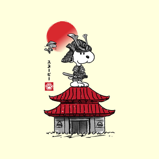 Beagle Samurai Sumi-E-none removable cover w insert throw pillow-DrMonekers