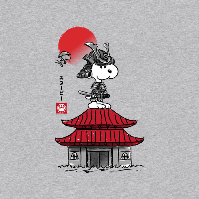 Beagle Samurai Sumi-E-womens v-neck tee-DrMonekers