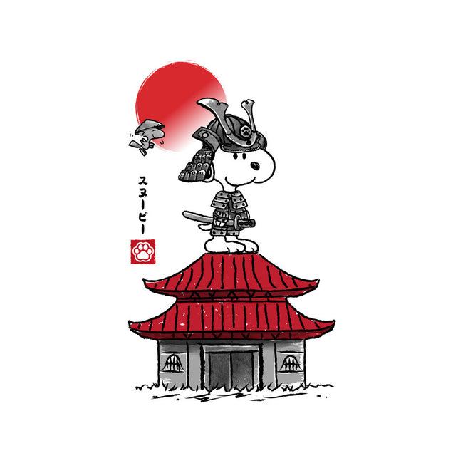 Beagle Samurai Sumi-E-none removable cover w insert throw pillow-DrMonekers