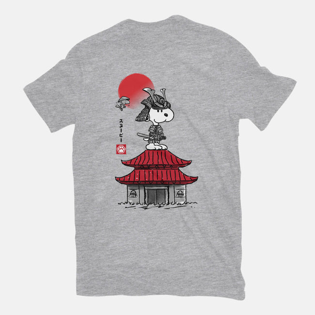 Beagle Samurai Sumi-E-unisex basic tee-DrMonekers