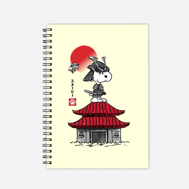 Beagle Samurai Sumi-E-none dot grid notebook-DrMonekers