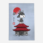 Beagle Samurai Sumi-E-none outdoor rug-DrMonekers