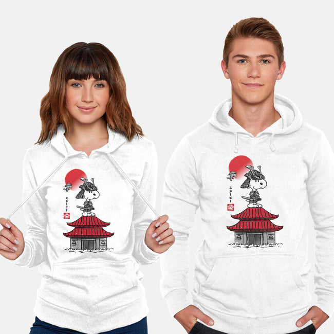 Beagle Samurai Sumi-E-unisex pullover sweatshirt-DrMonekers