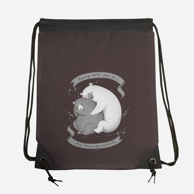 My Favorite Activity-none drawstring bag-tobefonseca