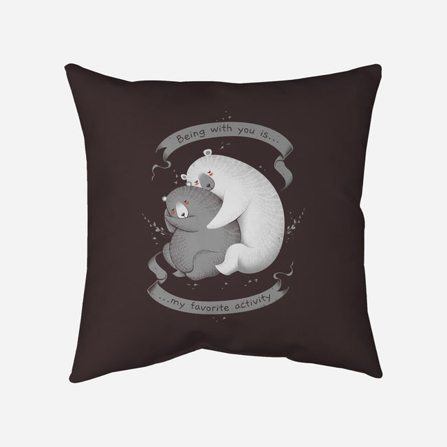 My Favorite Activity-none removable cover w insert throw pillow-tobefonseca