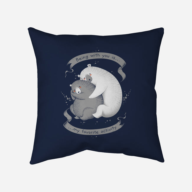 My Favorite Activity-none removable cover w insert throw pillow-tobefonseca