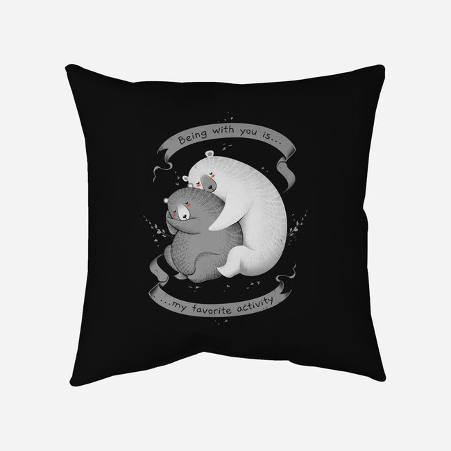 My Favorite Activity-none removable cover throw pillow-tobefonseca