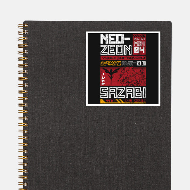 Neo Zeon-none glossy sticker-Nemons