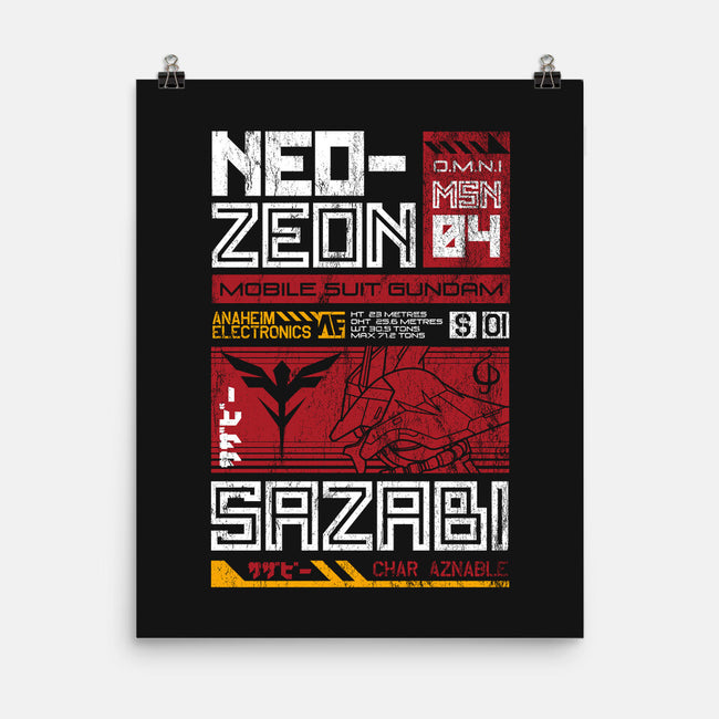 Neo Zeon-none matte poster-Nemons