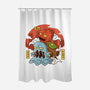 Fantasy Enemies-none polyester shower curtain-Logozaste