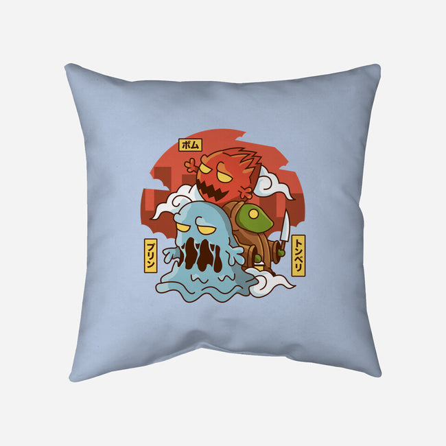 Fantasy Enemies-none removable cover throw pillow-Logozaste