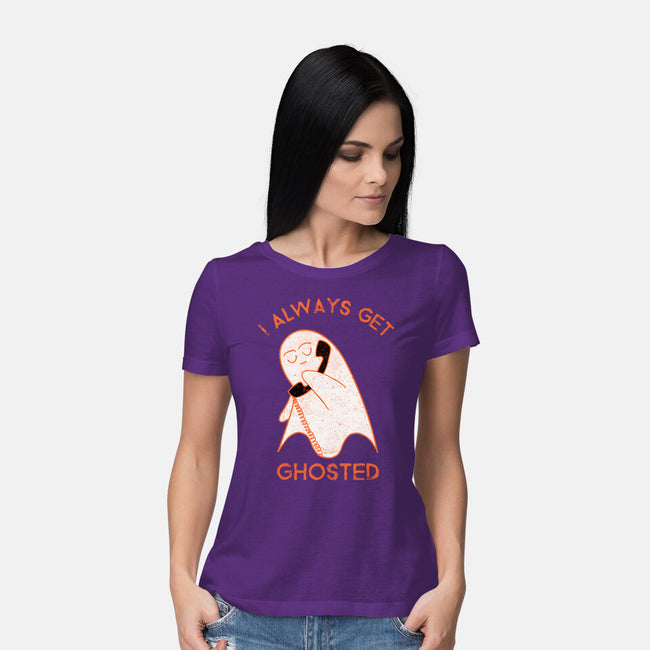 I Always Get Ghosted-womens basic tee-fanfreak1