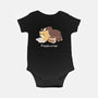 Happiness Brown Bear-baby basic onesie-tobefonseca