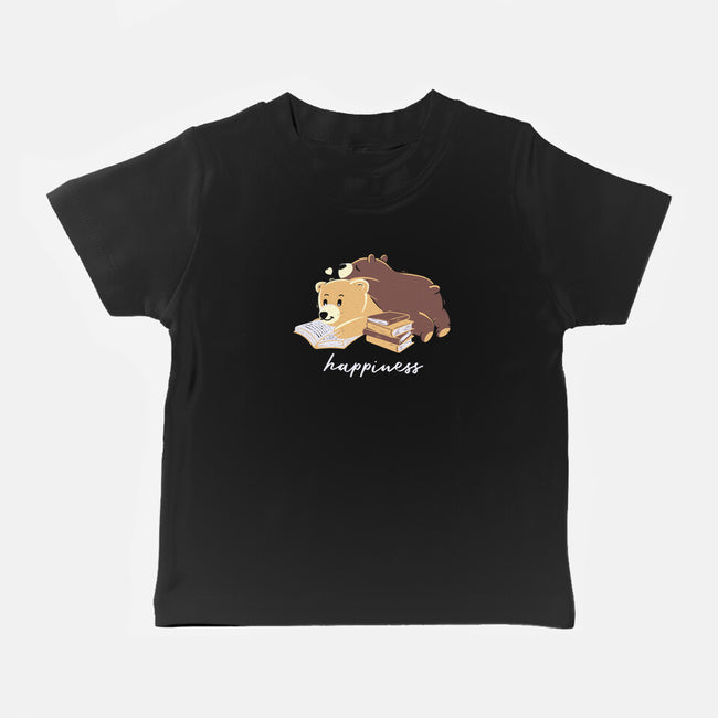 Happiness Brown Bear-baby basic tee-tobefonseca