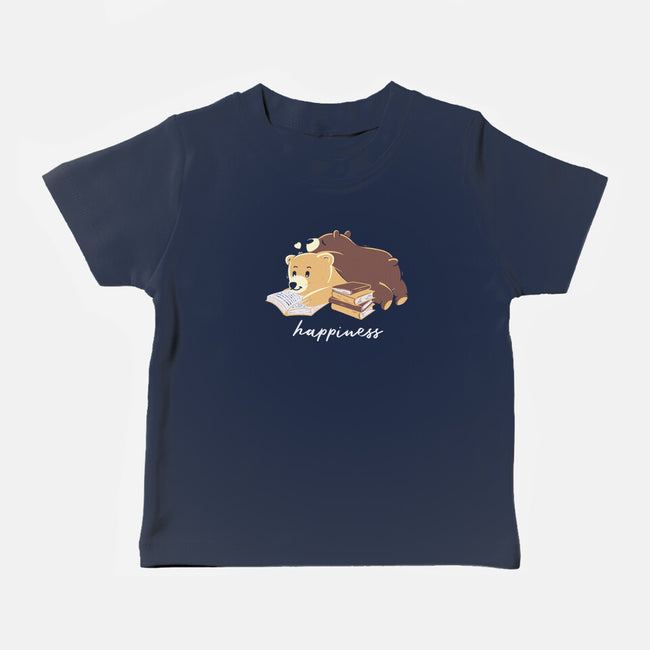 Happiness Brown Bear-baby basic tee-tobefonseca