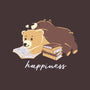 Happiness Brown Bear-womens basic tee-tobefonseca