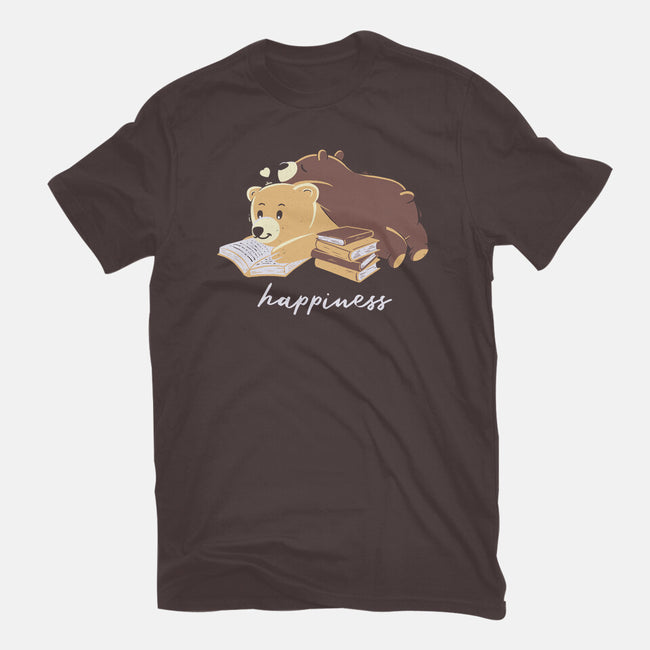 Happiness Brown Bear-womens basic tee-tobefonseca
