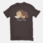 Happiness Brown Bear-womens basic tee-tobefonseca