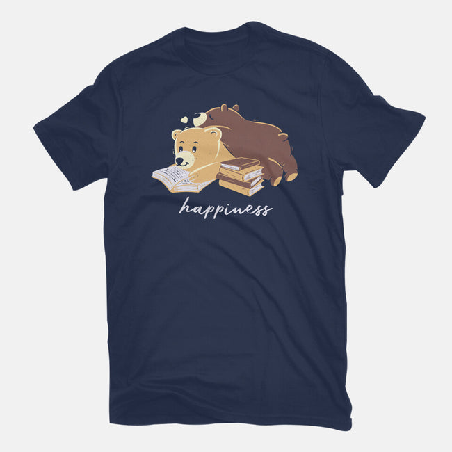 Happiness Brown Bear-womens basic tee-tobefonseca