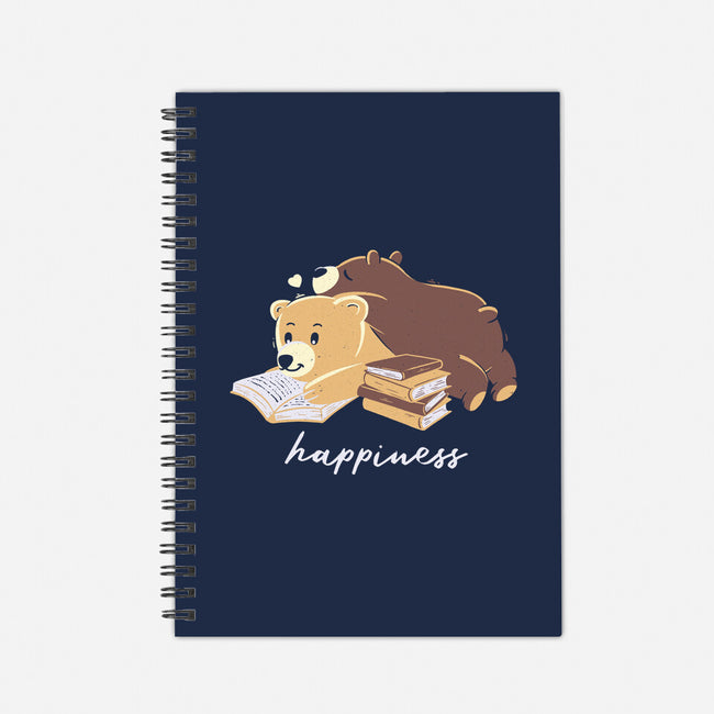 Happiness Brown Bear-none dot grid notebook-tobefonseca