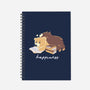 Happiness Brown Bear-none dot grid notebook-tobefonseca