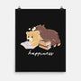 Happiness Brown Bear-none matte poster-tobefonseca