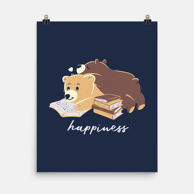 Happiness Brown Bear-none matte poster-tobefonseca