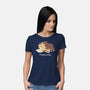 Happiness Brown Bear-womens basic tee-tobefonseca