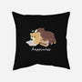 Happiness Brown Bear-none removable cover w insert throw pillow-tobefonseca