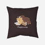 Happiness Brown Bear-none removable cover w insert throw pillow-tobefonseca