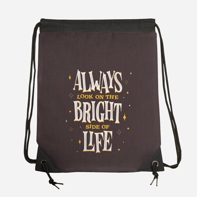 Bright Side Of Life-none drawstring bag-zawitees