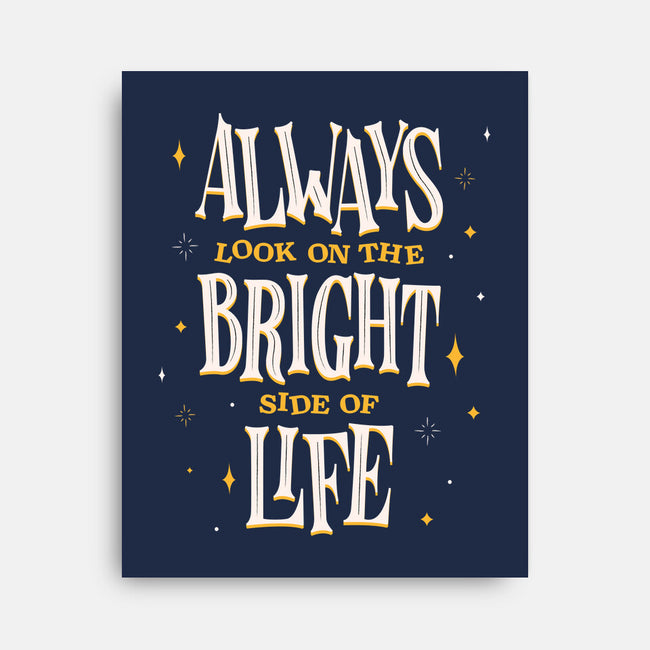 Bright Side Of Life-none stretched canvas-zawitees
