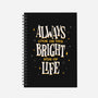 Bright Side Of Life-none dot grid notebook-zawitees