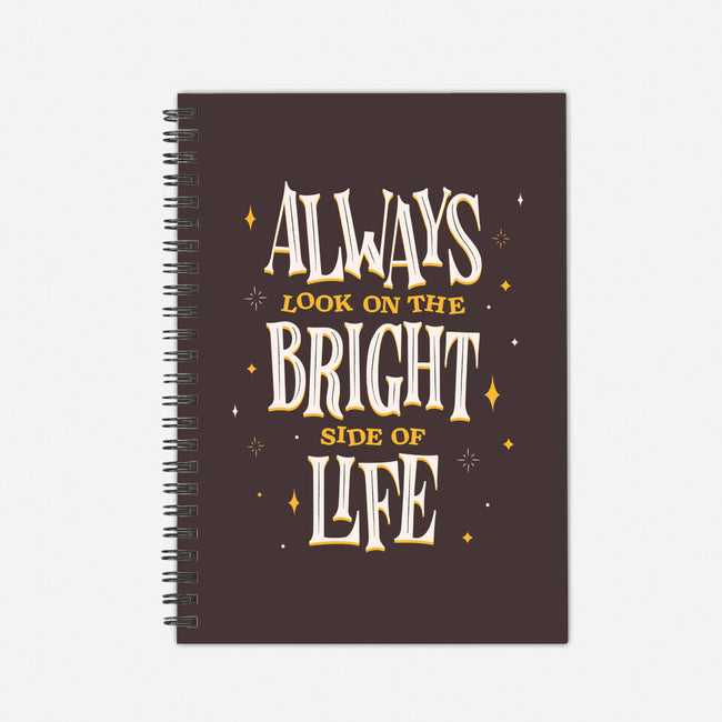 Bright Side Of Life-none dot grid notebook-zawitees