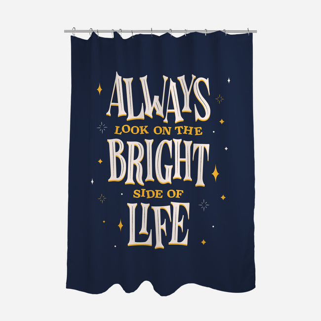 Bright Side Of Life-none polyester shower curtain-zawitees