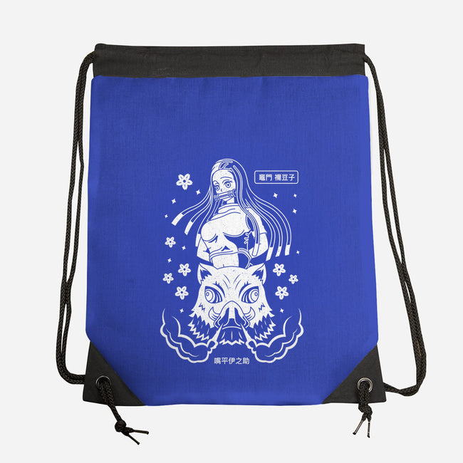 Inosuke Dreams-none drawstring bag-Logozaste