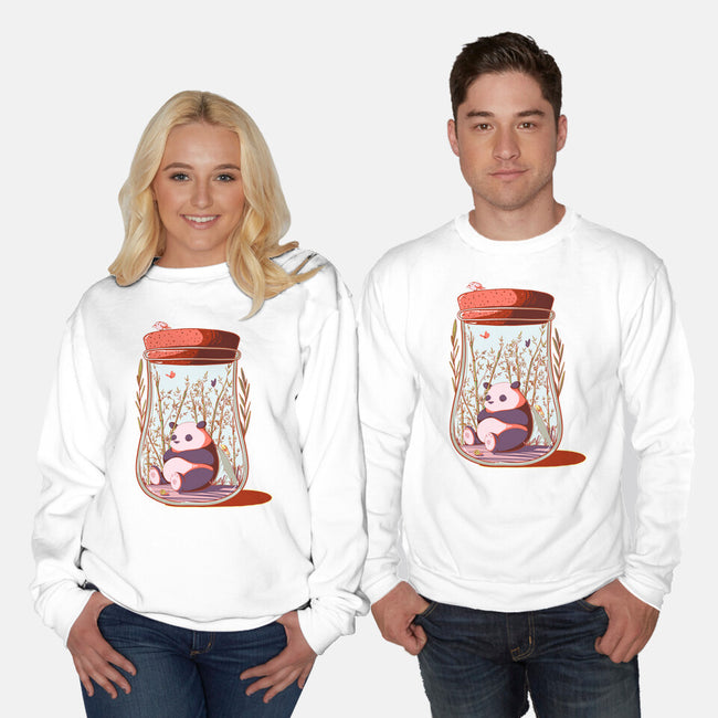 Tiny Panda-unisex crew neck sweatshirt-sebasebi