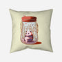 Tiny Panda-none removable cover w insert throw pillow-sebasebi