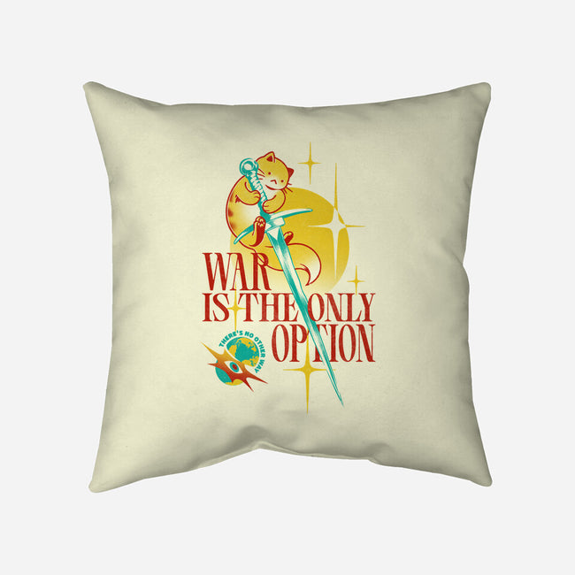 War Cat-none removable cover throw pillow-ilustrata