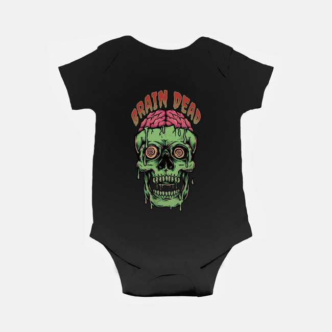 Brain Dead-baby basic onesie-Slikfreakdesign