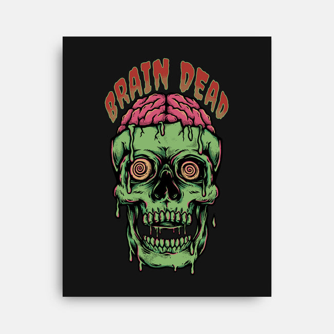 Brain Dead-none stretched canvas-Slikfreakdesign