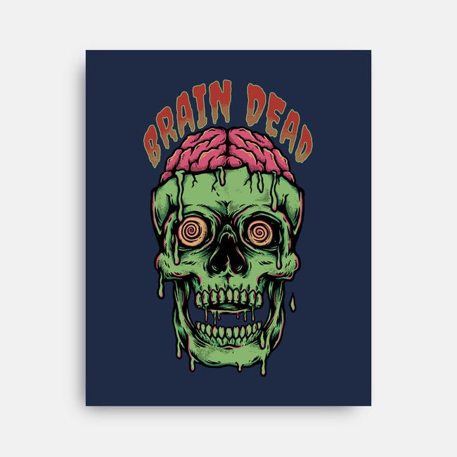 Brain Dead-none stretched canvas-Slikfreakdesign
