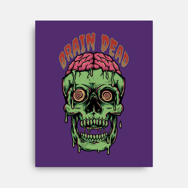 Brain Dead-none stretched canvas-Slikfreakdesign