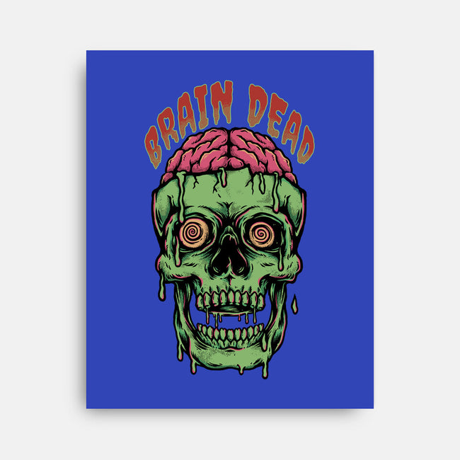 Brain Dead-none stretched canvas-Slikfreakdesign