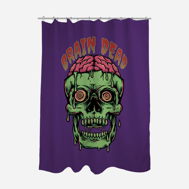 Brain Dead-none polyester shower curtain-Slikfreakdesign