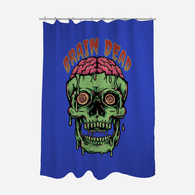 Brain Dead-none polyester shower curtain-Slikfreakdesign