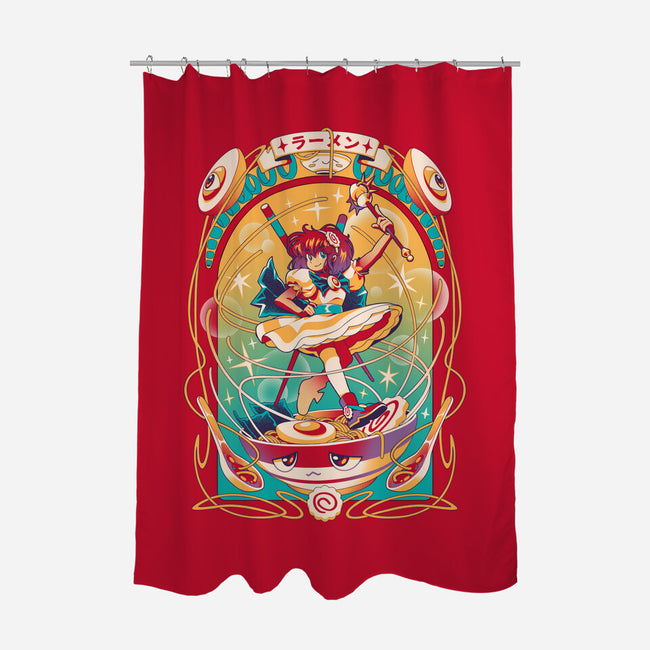Mahou Ramen-none polyester shower curtain-ilustrata