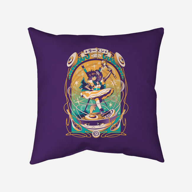 Mahou Ramen-none removable cover w insert throw pillow-ilustrata